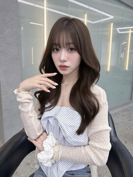 【柿本真優】冬のグレージュカラー/理想の顔周りカット