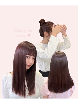 チャンネル(channel) チェリーレッドカラー