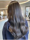 桑名ロングレイヤーカットハッシュカット透明感カラー重めレッド