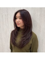アルーシェ 心斎橋(Alushe)&nbsp;大人くびれレイヤー×艶ボルドーブラウン