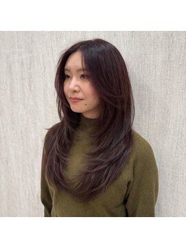 アルーシェ 心斎橋(Alushe) 大人くびれレイヤー×艶ボルドーブラウン