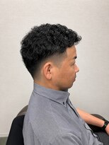 マリモ&nbsp;ツーブロック　フェード×パーマ