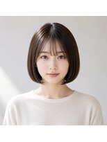 ナチュラル 南越谷店(Natural)&nbsp;【瀧口】ナチュラル艶感ストレート丸みボブ