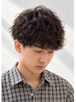 エクラート メン 仙台(ECLART men.)&nbsp;柔らかなウェーブマッシュ｜斜めから見て綺麗に見えるメンズヘア