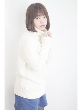 ヘアーサロン リノ(Hair Salon Lino) 顎下ストレートボブ　モノトーンアッシュ【五反田 Lino】