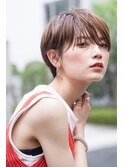 ハンサムショート×シアーベージュ