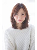 【東 純平】大人かわいい 小顔 レイヤーミディ