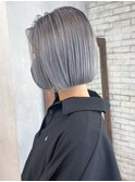 ブルーシルバーグラデーションボブ_チョコレート_ba392392
