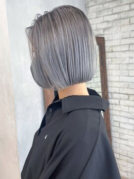 アルバム 渋谷パルコ(ALBUM) ブルーシルバーグラデーションボブ_チョコレート_ba392392
