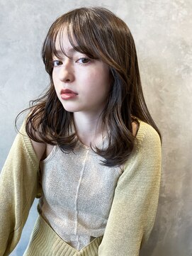アイティー バイ アルバム 中野店(IT by ALBUM) ブラウンミディ_チェリーブラウンフェミニンロング_8938