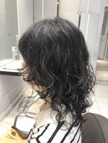 低温デジタルパーマ　ウルフミディヘア