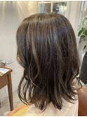 【大人ゆる外ハネ×W3Dグレージュハイライト】@20代30代40代