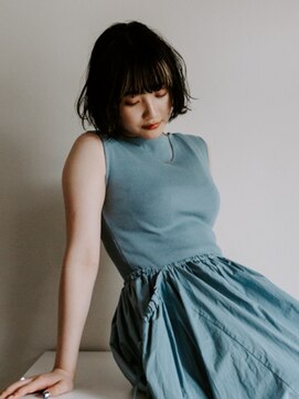 ミットバイツリー 新宿南口(mit by tree) アッシュオリーブ×レイヤーボブパーマ