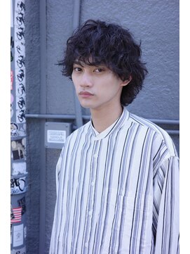 ブークル(boucle) ウルフパーマ　重めマッシュウルフ　メンズスパイラルパーマ