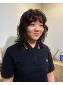 レイヤー活かしたくるくるパーマ