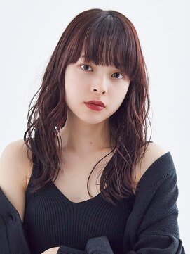 ラフィスヘアーブリス 川越店(La fith hair bliss) 【La fith】ラベンダーブラウン×コテ巻き風パーマ