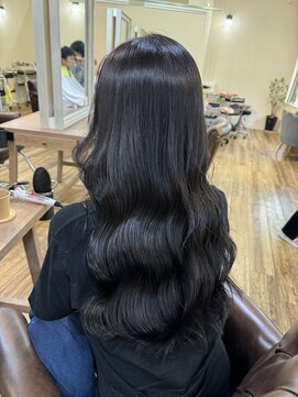 トータルビューティーサロン プリエ(prier) 透明感地毛風カラー＋ベータトリートメント/韓国風スタイル