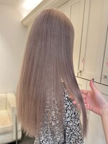 ベレーザ 渋谷(BELEZA)&nbsp;9633渋谷ブロンドホワイトアッシュ髪質改善ストレート韓国ヘア