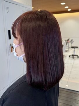 グランデュール 東静岡池田店(GRANDEUR) ダブルカラーピンクベージュベージュカラーケアブリーチレイヤー