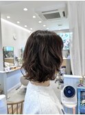 ラフなミディアムパーマ