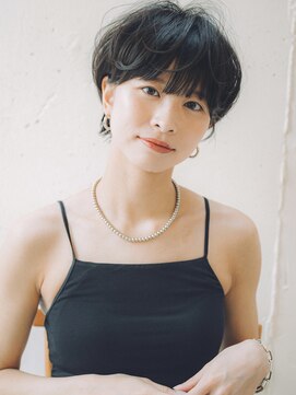 センスヘア(SENSE Hair) 黒髪マッシュショート/耳掛けショート/小顔カット