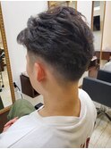 アップバングパーマ