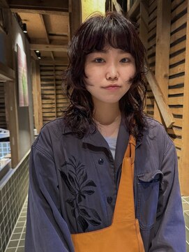 代々木上原美容室 ウルフマレットパーマ