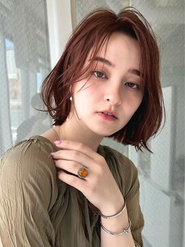 ニューヨークニューヨークマザーズ(NYNY Mothers) ニュアンスボブ/レイヤーボブ/暖色/ピンクブラウン/ワンカール