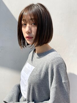 ソワネ 表参道(soigne) 表参道大人ショートボブ顔周りレイヤーカットくびれショート30代