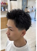 【スパイキーショート】×【テーパーフェード】