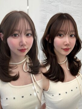 アマトウキョウ 表参道(AMA TOKYO) レイヤーカット 韓国ヘア 顔周りカット高島大登