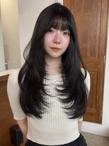 リヴ オオサカ(LIV OSAKA)&nbsp;ダークグレージュ/レイヤー/ブリーチなしカラー/レイヤーカット