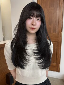 リヴ オオサカ(LIV OSAKA) ダークグレージュ/レイヤー/ブリーチなしカラー/レイヤーカット