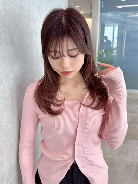 アールヘアーデザイン 千種(r hair design) サラツヤロングベージュカラーブリーチしない透明感カラー