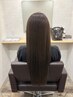 カット+全体カラー+レミー毛シールエクステ60枚￥26840            【津田沼】