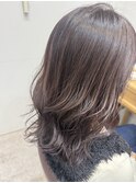 ハイライト生かしたダークカラー