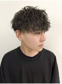波巻きパーマ ツイストスパイラル メンズマッシュ