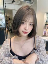 ロッソ 大橋店(Rosso) さらりブラウンのナチュラルボブ【大橋】