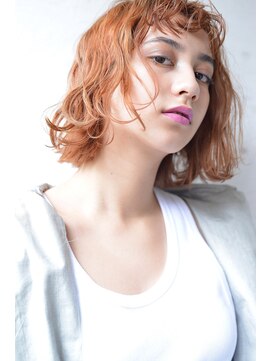 ロロ(ro-ro) 【恵比寿ro-ro】眉上バング×ハイトーンカラー