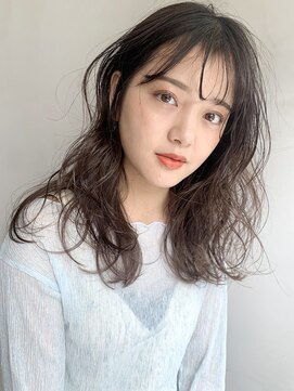 アルバム 銀座(ALBUM GINZA) ぼさふわミディアム_アッシュブラウンネオウルフ_47075