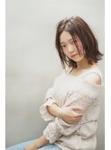大人かわいい柔らかいミディアムスタイル