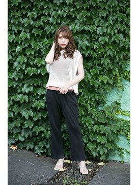 カリン 横浜店(carin) 【carin横浜】艶カラー/カール/大人かわいいヘア