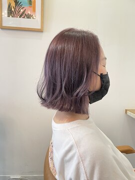 ローレン(LOREN) 【LOREN】ラベンダーカラーボブ