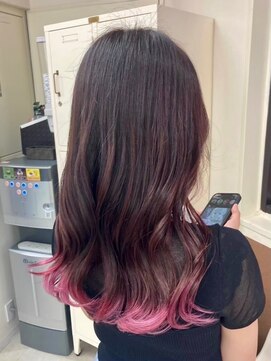 マティーナ ヘアー 池袋(Matina hair) 【裾カラー/エンドカラー/パステルピンク】20代30代40代50代