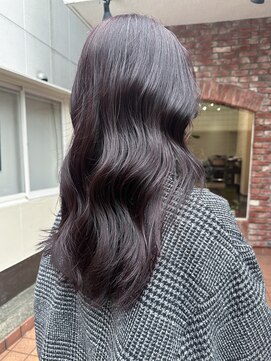 ラレイ ハラジュク(Lalei harajuku) 【白石】ブリーチなし暗めワインレッド暖色艶カラー原宿学割