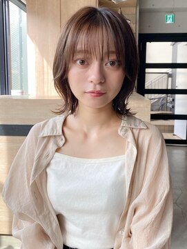 エトラ 渋谷店(etora) 前髪 ネビージュ ボブルフ 黒髪 ワンレン 小顔 "