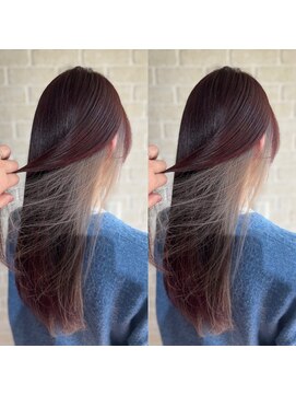 アボックス(abox) ホワイトベージュインナーカラー