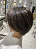ナチュラルハイライトショート