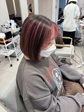 クレーチェ(CRECE) 《畑中結衣》アンブレラカラー/インナーカラー/ボブスタイル