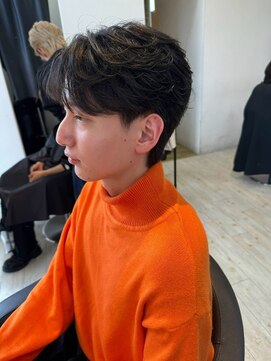 インク サカエ(inq sakae) フェザーパーマ/ナチュラルブラック